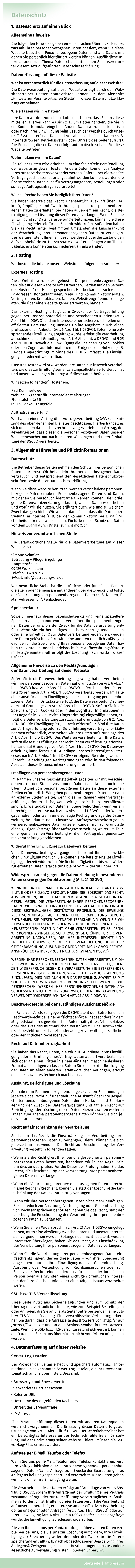 Datenschutz
